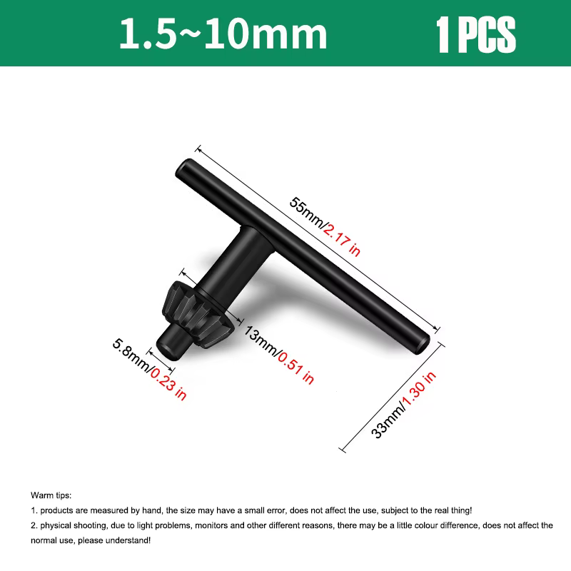 Clé de mandrin pour perceuse électrique manuelle 10/13/16mm, 1 pièce, pince de foret, démontage, clé
