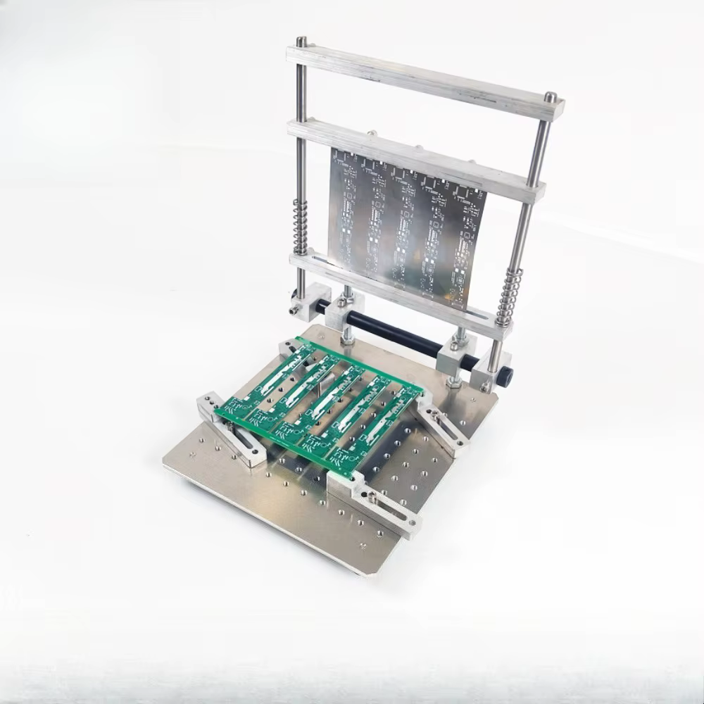 Plateforme d'impression manuelle de pâte à souder pour PCB en acier, machine mini SMT pour impressio