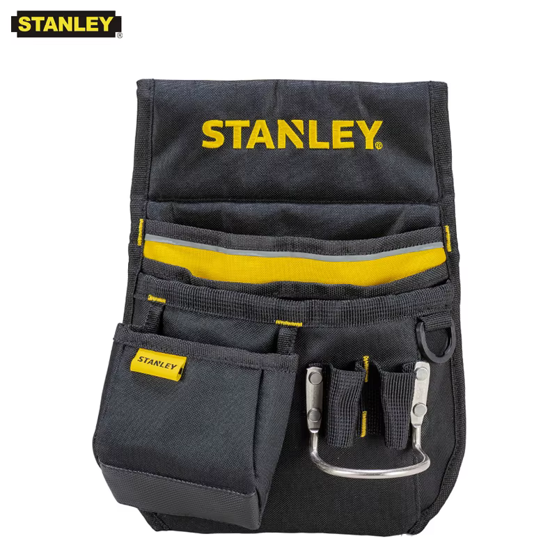 Stanley-Sac à Outils Professionnel Renforcé, Ouvert en Afrique, Petit Sac de Taille Polyvalent pour 