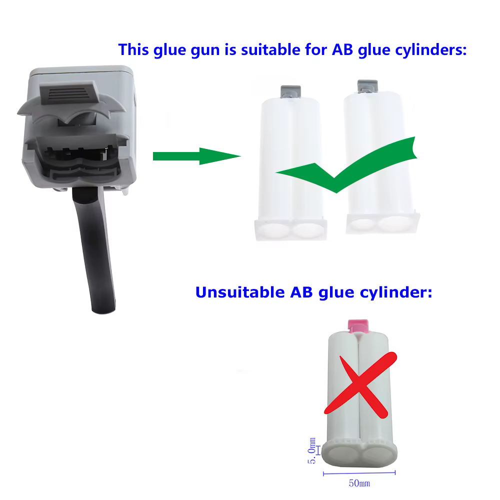Pistolet à calfeutrer manuel AB Election Xy Sealant Glue Gun1:1, Applicateur de colle, Adhcommission