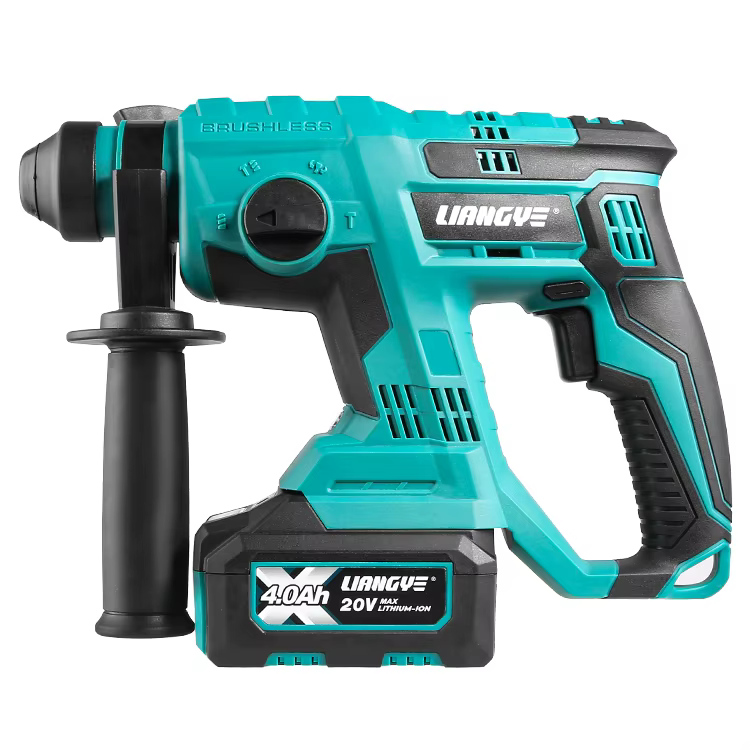 Marteau perforateur électrique sans balais 20V, démolisseur rotatif pour applications béton, projets