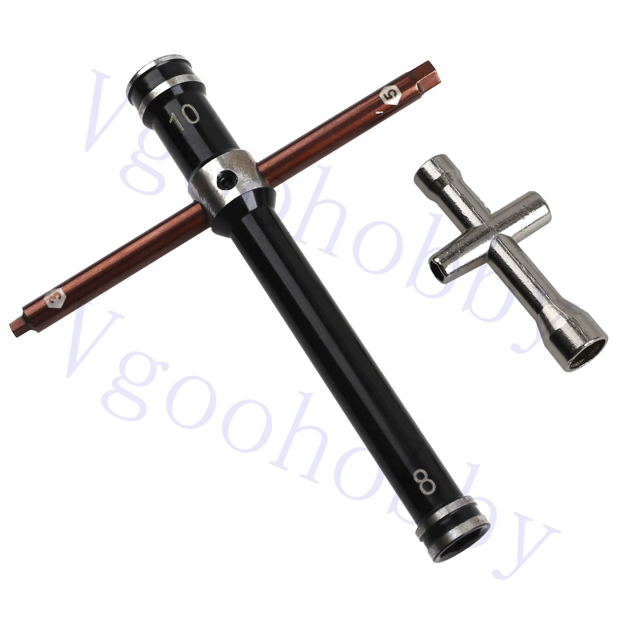 Outil de retrait de bougie de préchauffage RC, manchon de clés croisées de 8mm 10mm, tournevis et cl