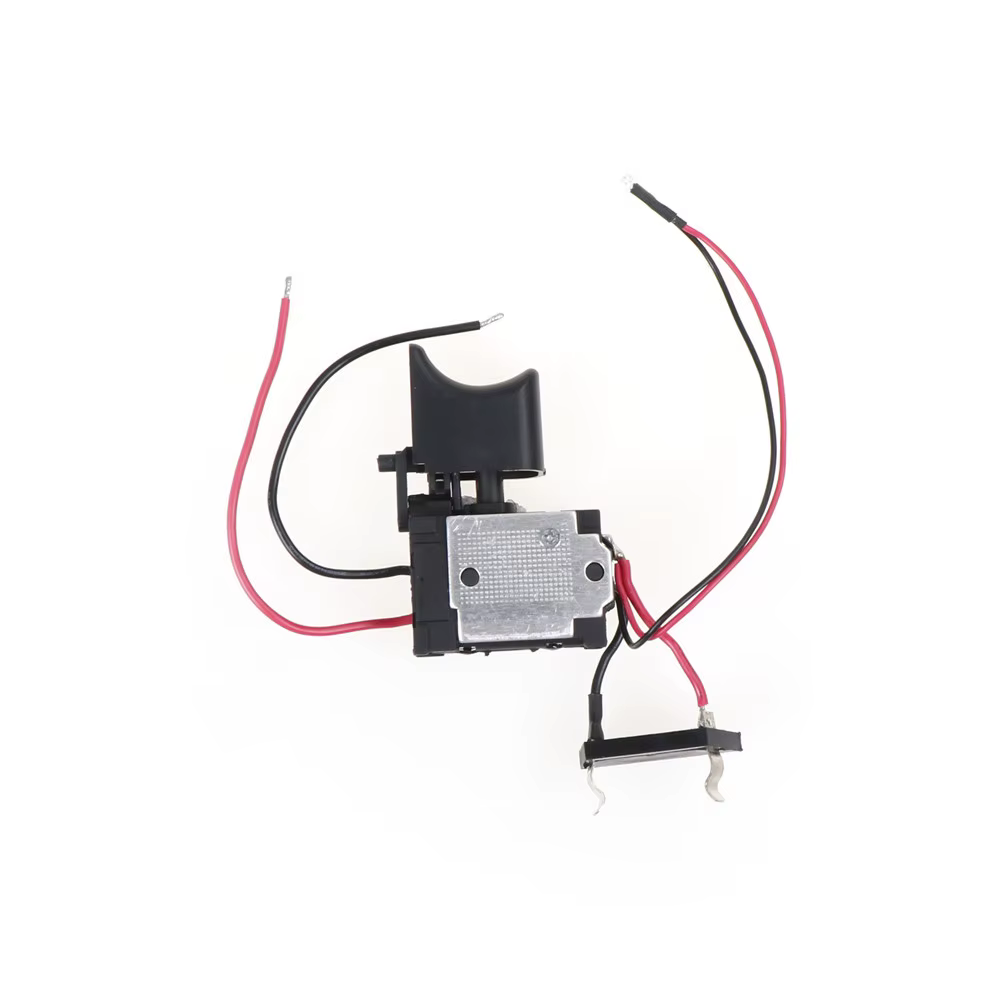 Perceuse électrique DC 7.2-24V, anti-poussière, contrôle de vitesse, bouton poussoir, interrupteur à