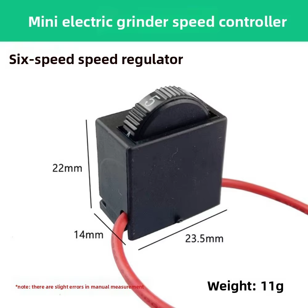 6 Speed Regulation Controller Switch AC220V 12A 250V Electric Grinder Switch Power Tool Controller