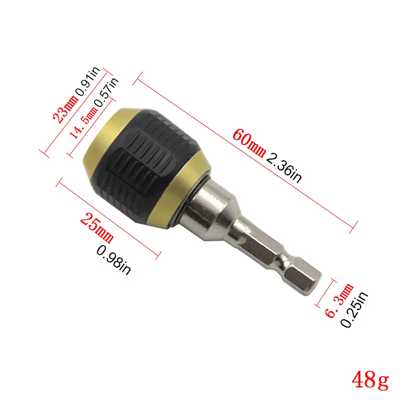 Perceuse électrique à dégagement rapide, extension de poignée hexagonale autobloquante, outil de tou
