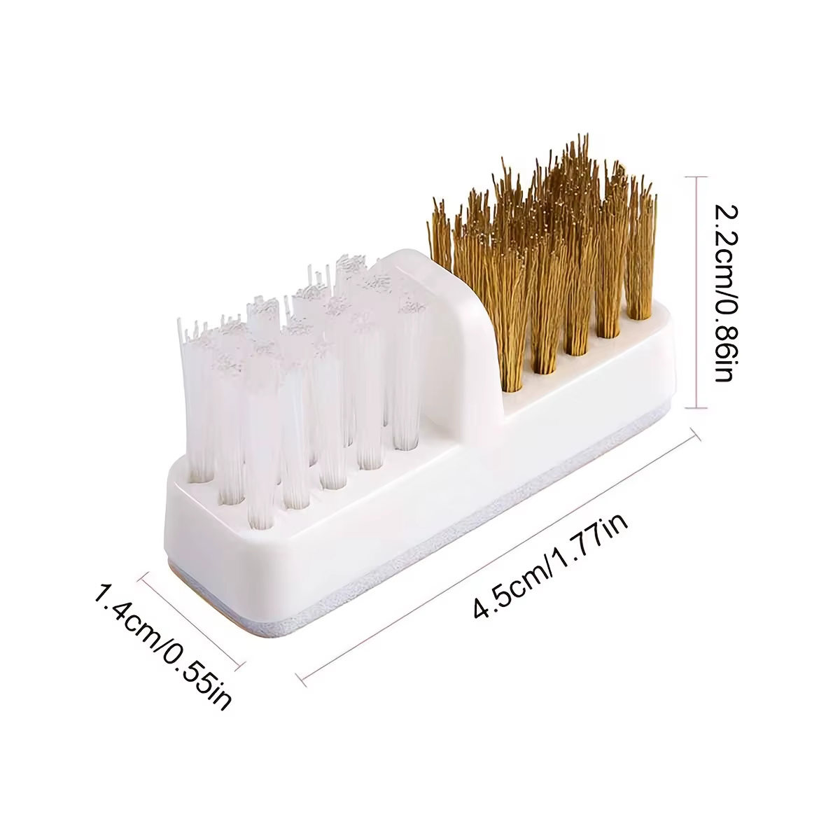 Foret à ongles brosse de nettoyage fil de cuivre enlever la poussière mallette de nettoyage doux dur