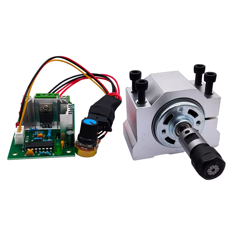 1 combinaison moteur à courant continu 775 12V/24V 15000R PWM contrôleur cc ER11 mandrin 5mm/mandrin