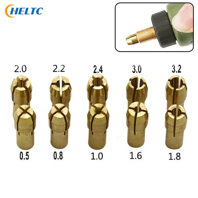 Micro perceuse auto-serrante, pince en cuivre et laiton, adaptateur de mandrin, dégagement rapide, a