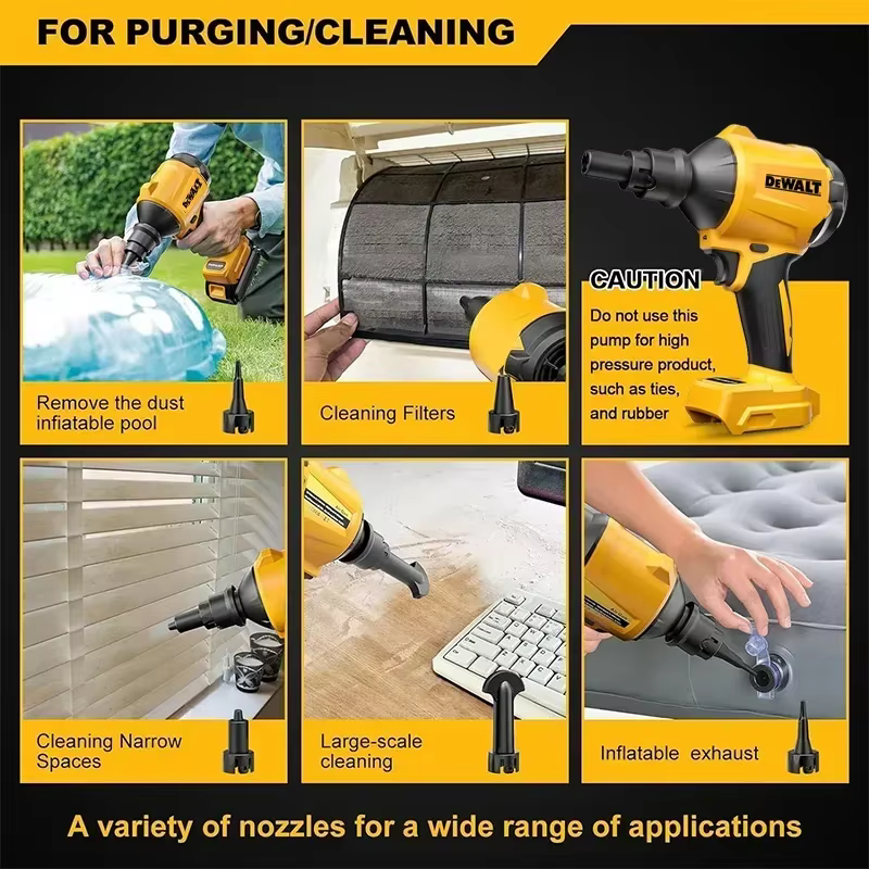 Dewalt – souffleur d'air sans fil, Machine d'époussetage sans balais, gonfleur de poussière électriq