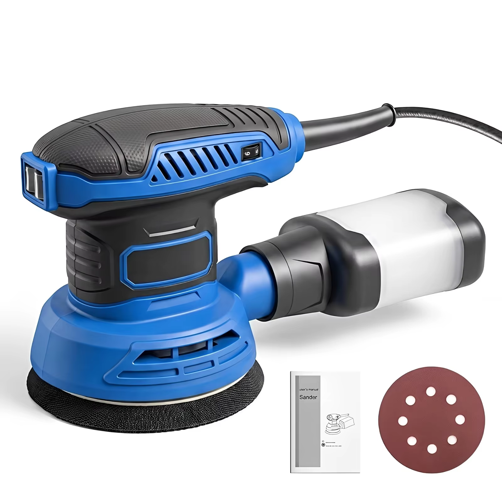 Ponçeuse orbitale 670W 4000-12000 tr/min 6 vitesses variables aléatoires avec support auto-agrippant