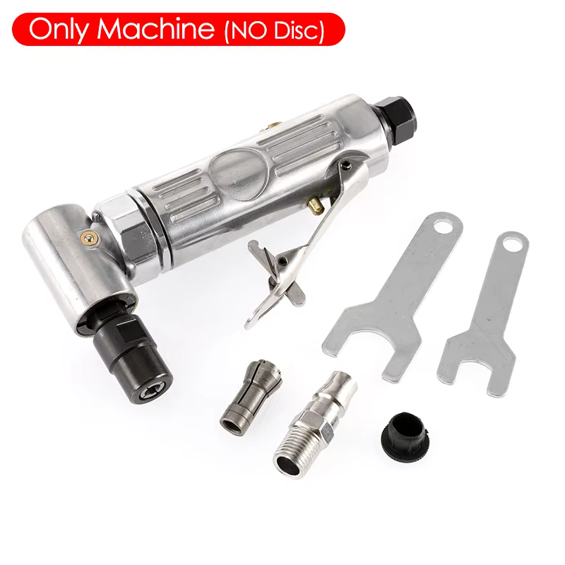Meuleuse à Air à 90 degrés, Mini broyeur pneumatique, polisseuse, Machine à graver avec disques de p