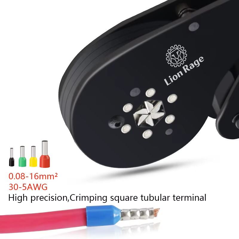 Outil de sertissage de bornes tubulaires, petites pinces HSC12 16-6, kit de fixation électrique de p