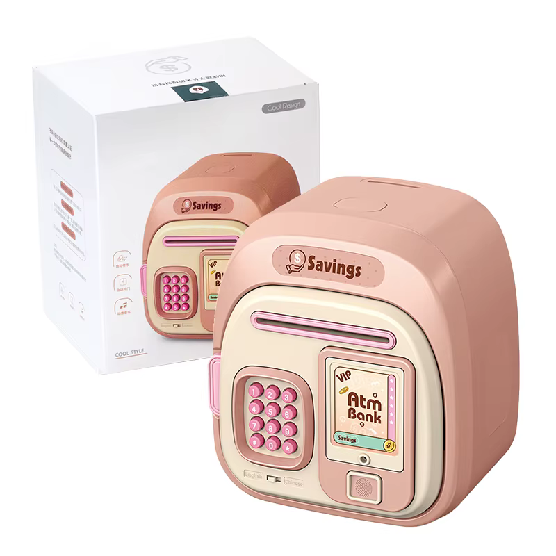 Tirelire électronique pour enfants, boîte de rangement sécurisée avec mot de passe, argent liquide, 