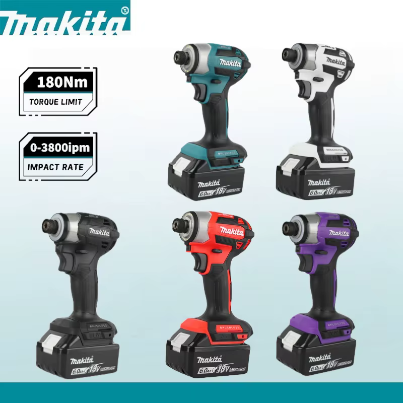 Makita DTD173 18V LXT tournevis à percussion sans fil 180 N · M perceuse électrique en mode T outils