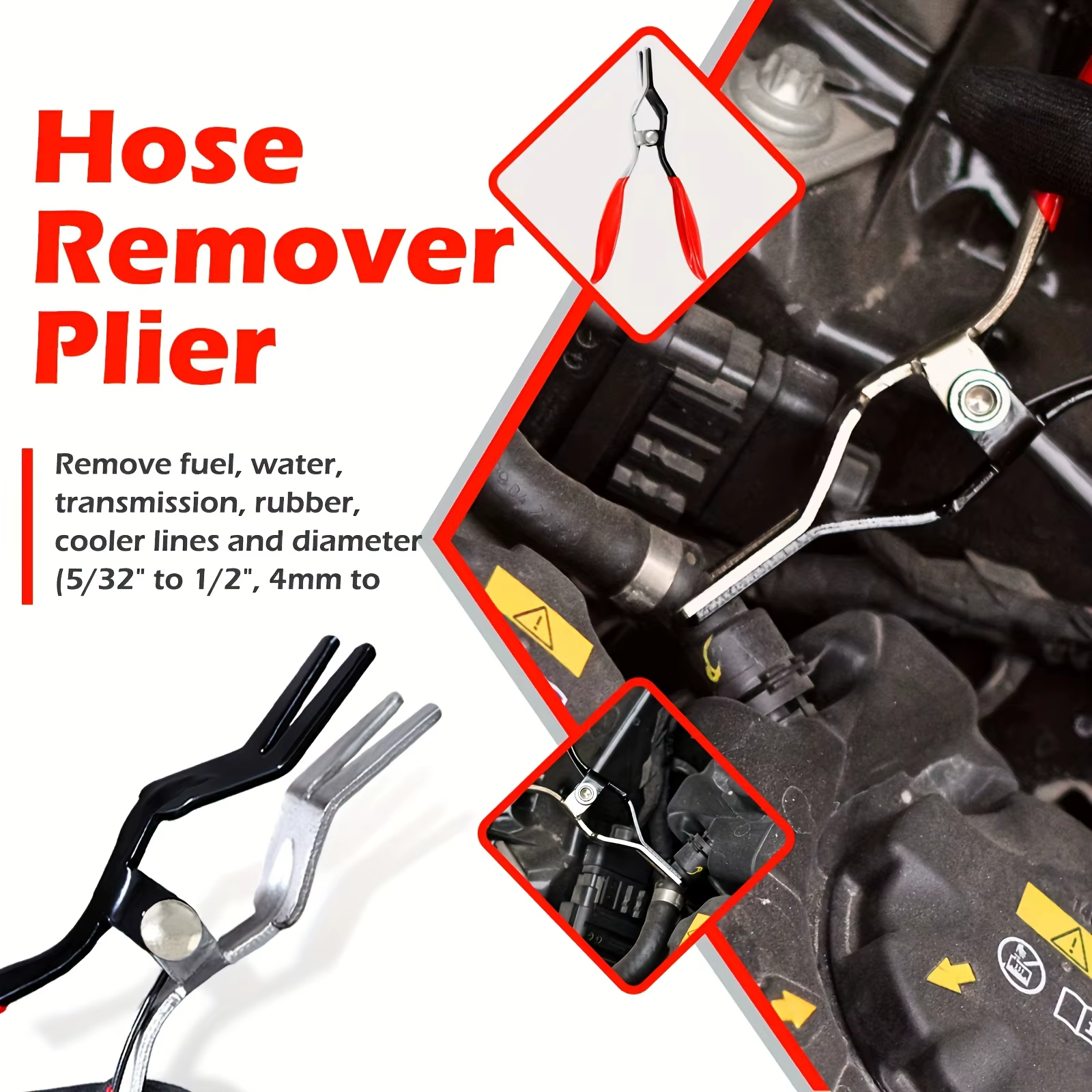 Pince à collier de serrage professionnelle - Kit d'outils de déconnexion et de démontage de conduite