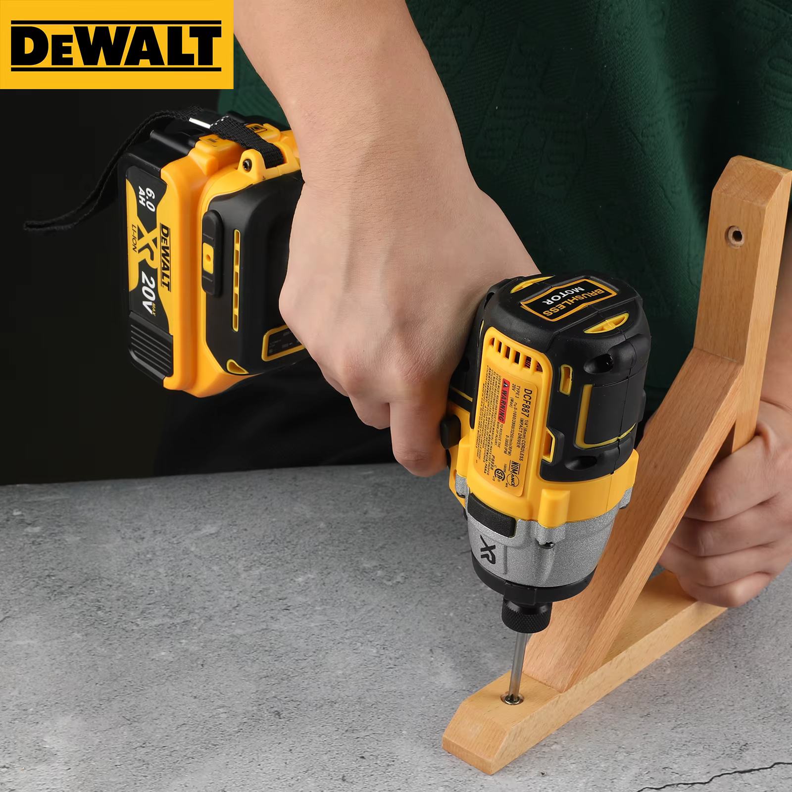 Perceuse à percussion sans balais Dewalt, DCF887 205N. Tournevis sans fil M, batterie Dewalt 20V