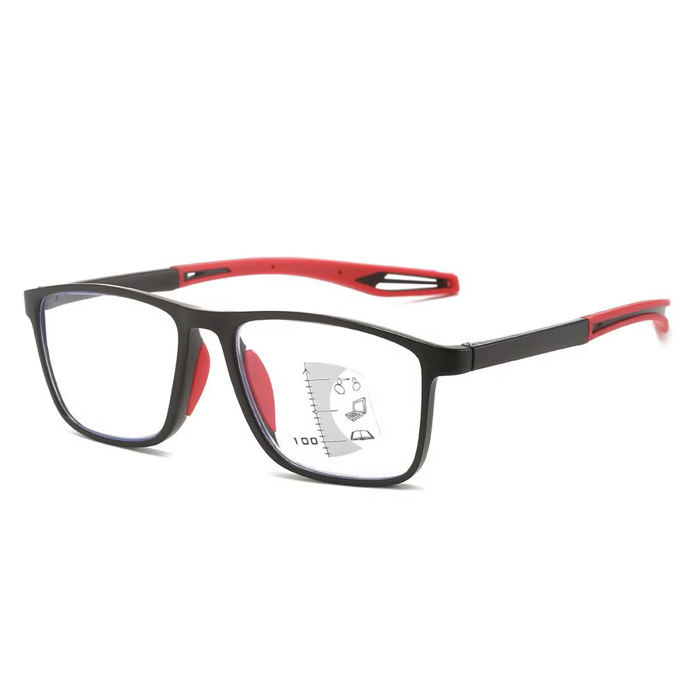 Lunettes de lecture progressives multifocales souples TR90, Anti-lumière bleue, pour hommes et femme