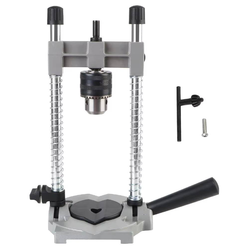 Base en aluminium réglable, Angle de 0 à 45 degrés pour le travail du bois, support de perceuse pour