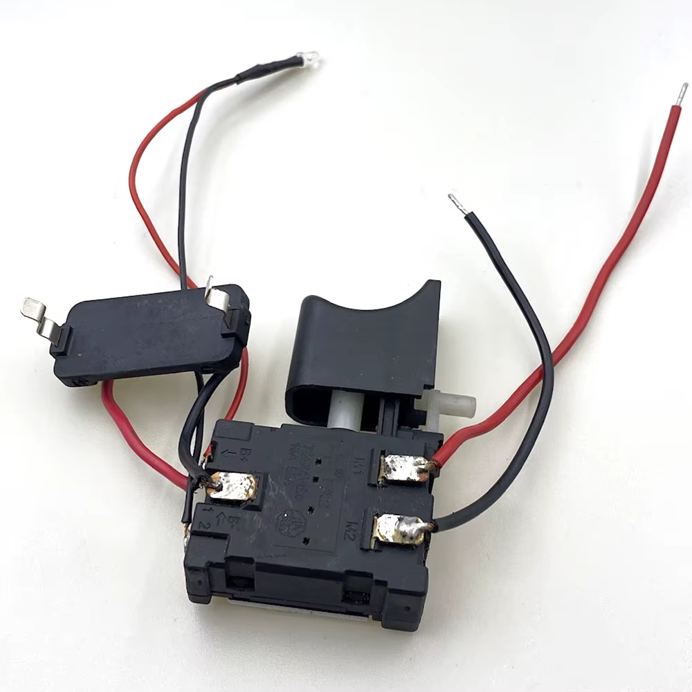 Interrupteur de contrôle de vitesse pour perceuse à batterie au lithium DC18V 21V 24V, interrupteur 
