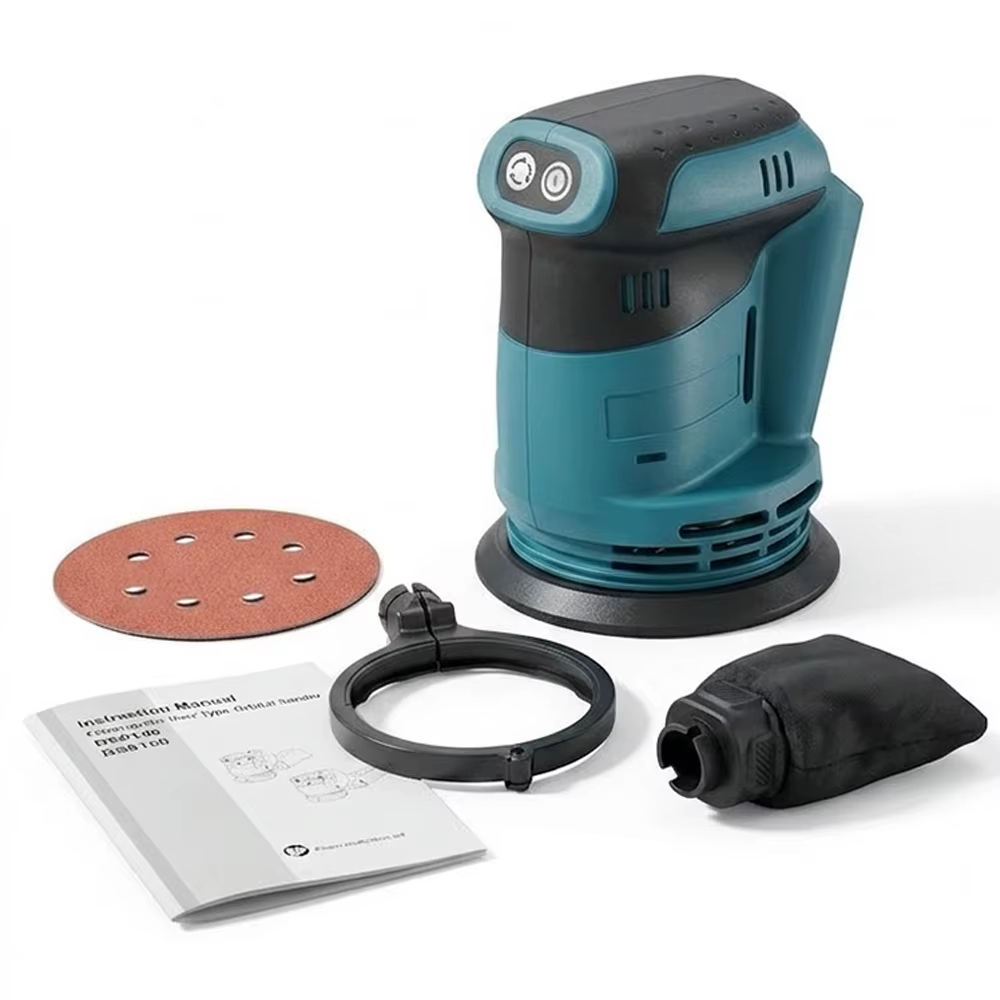 Ponceuse orbitale aléatoire sans fil 125 mm pour le travail du bois, machine de polissage électrique