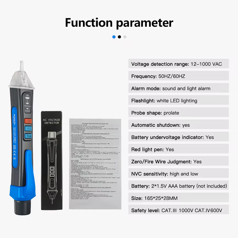 Stylo testeur de tension sans Contact, détecteur de tension intelligent, indicateur infrarouge, cray