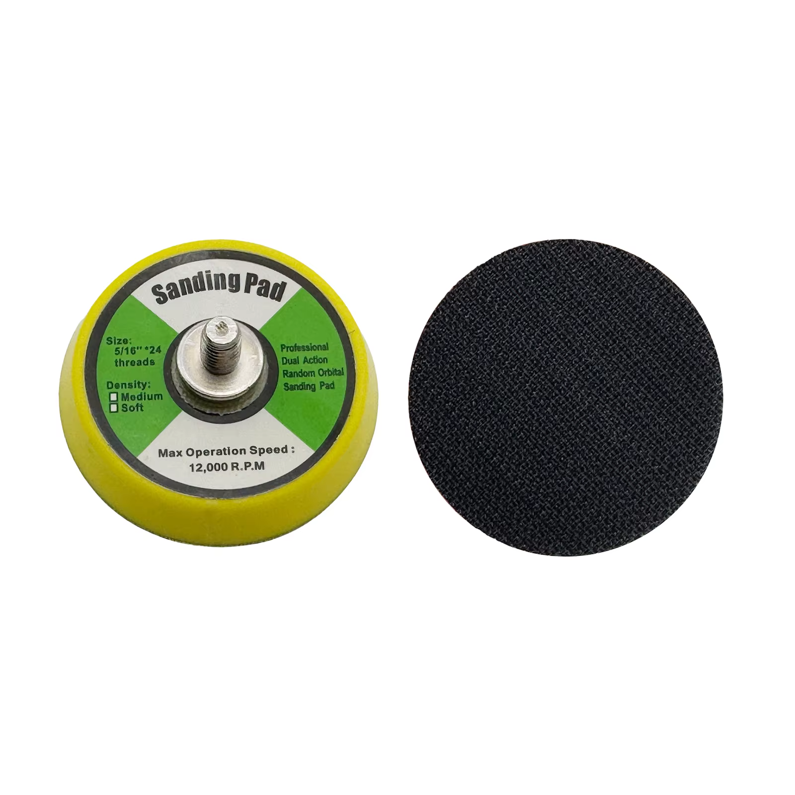 Tampon de ponçage de polissage de 2/3/4/5/6 pouces, ponceuse pneumatique, plaque de support de disqu