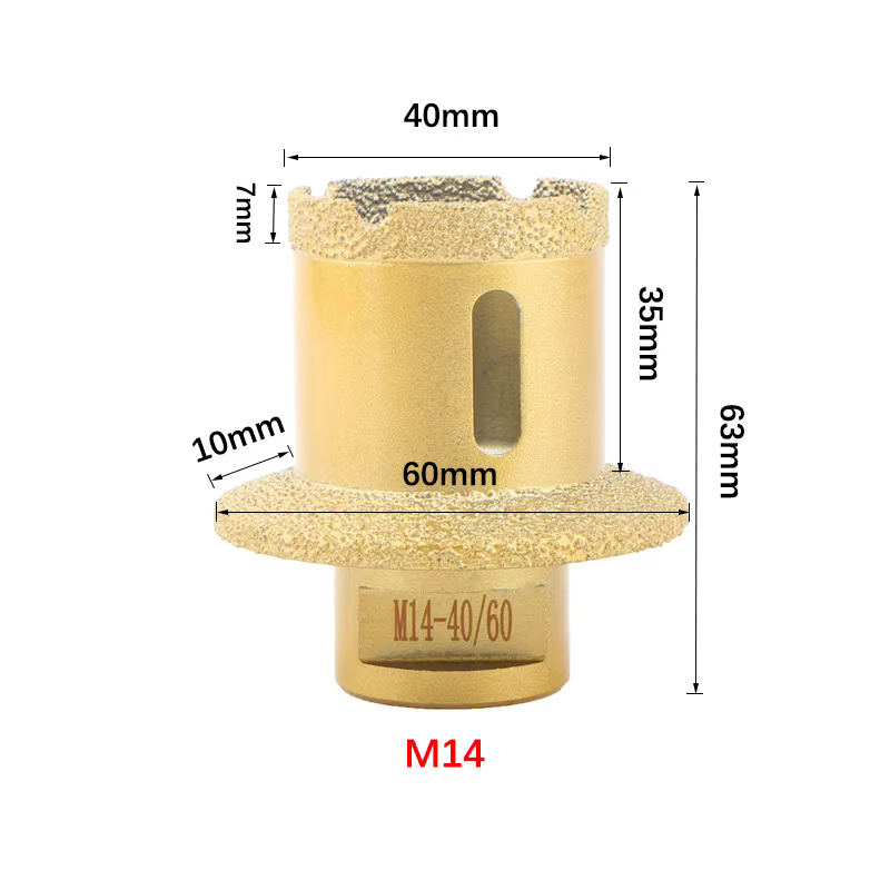 Scie Cloche pour Lavabo Évier Foret Diamant Brasé pour Carrelage Grès Cérame Marbre Granit Plan de T