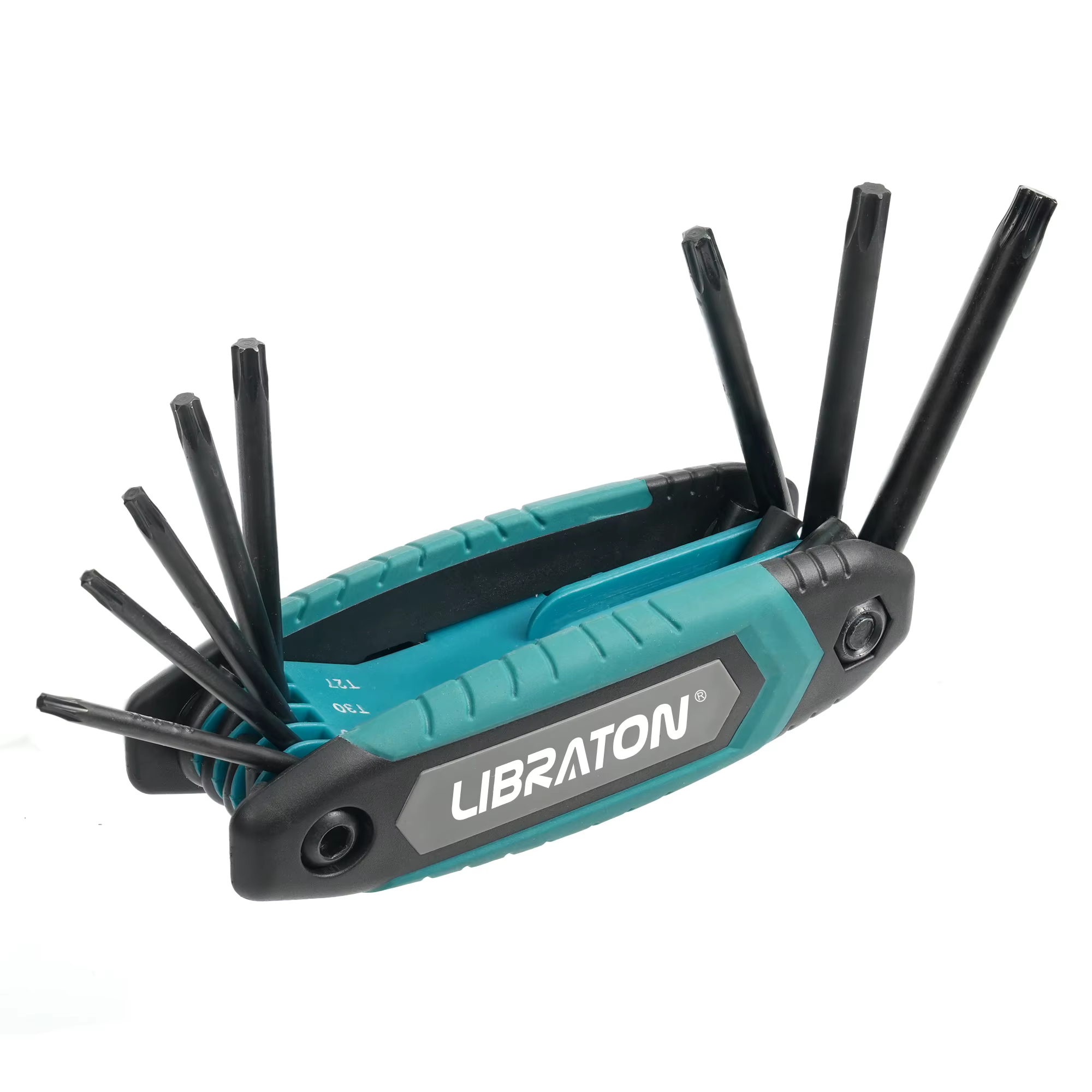 Libraton 8 en 1 clé hexagonale Torx pliante Allen poche clé étoile Portable Kit tailles T-9 à T-40 p