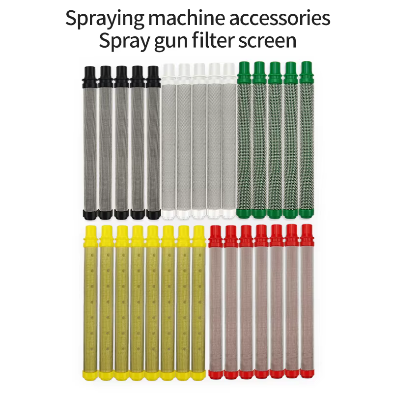 Lot de 5 filtres pour pistolet de peinture airless, mailles 30-200, réduit le colmatage de la buse, 