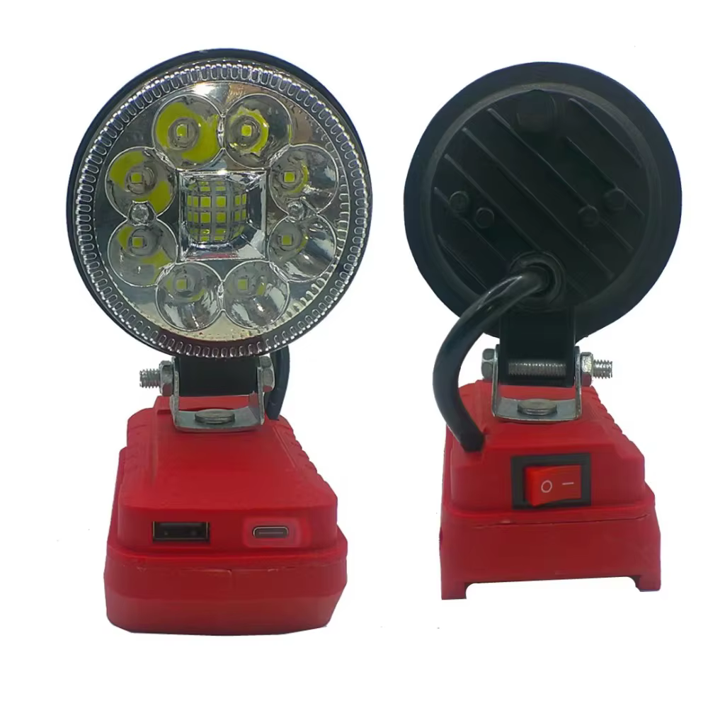 Pièces d'outils électriques, lampe de travail LED, projecteur extérieur réglable à haute luminosité,