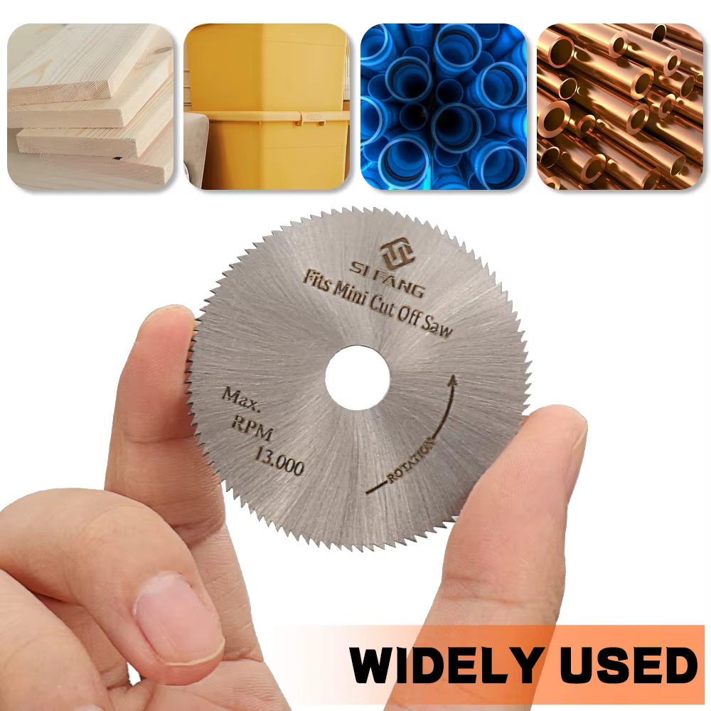 Mini lame de scie circulaire 50mm HSS, disques de roue en acier rapide, ouverture de 10mm pour bois,