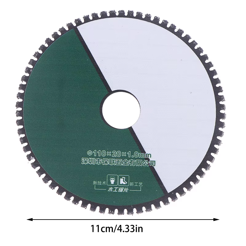 Disque de coupe multifonctionnel 110 mm pour meuleuse d'angle, pour le bois, le plastique et le méta