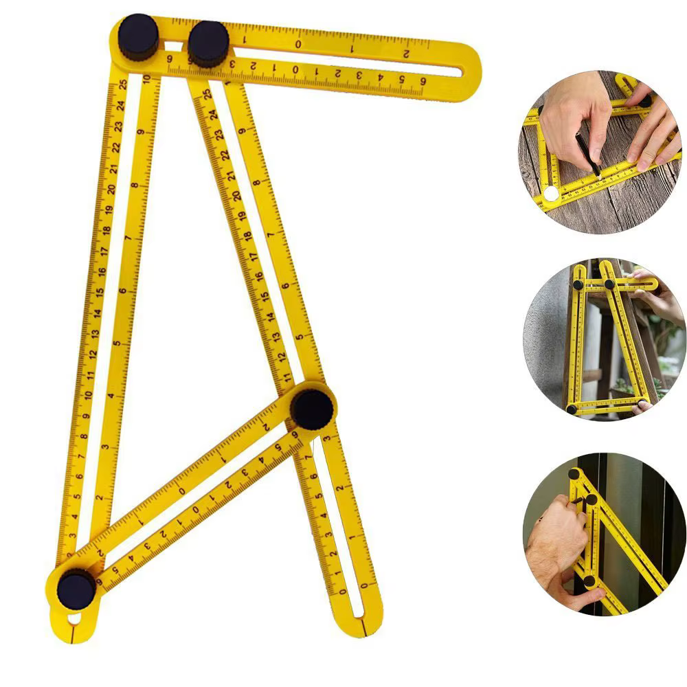 Rapporteur règle multi-angle modèle 4 outil de mesure d'angle pliant brique carrelage bois coin prod