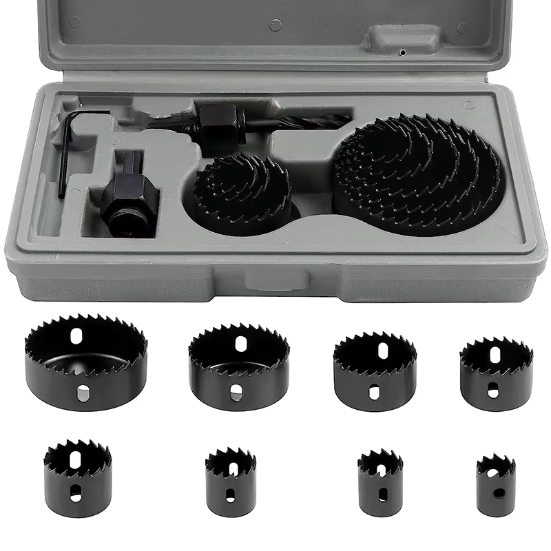Kit de coupe de scie cloche 11 pièces/ensemble, outils 19-64mm, alliages métalliques en bois, circul
