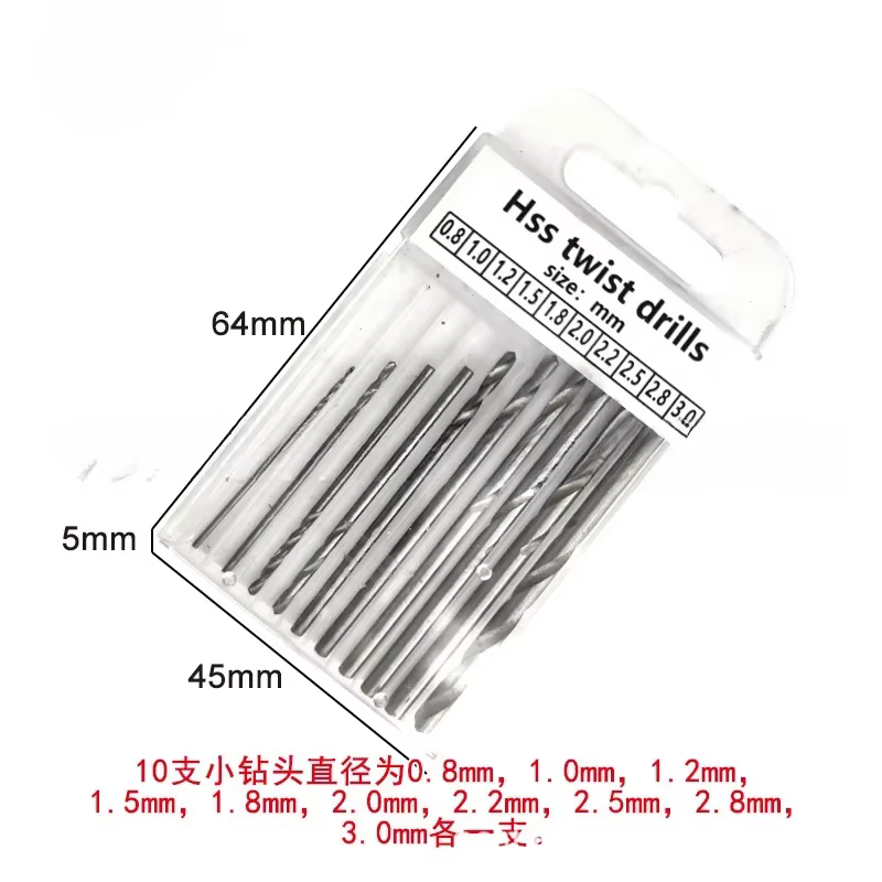 Foret hélicoïdal manuel semi-automatique bleu 0,5-3 mm - Outil en plastique ambré pour PCB/bijoux