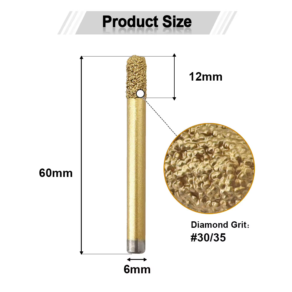 1/2/5 gravure routeur peu diamant fraise graveur Flattop Bluestone marbre granit outil CNC Machine l