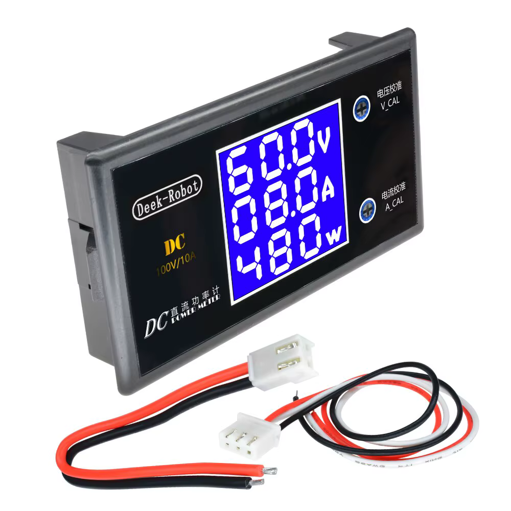 Voltmètre numérique LCD, ampèremètre, wattmètre, tension, courant, compteur de puissance, détecteur 