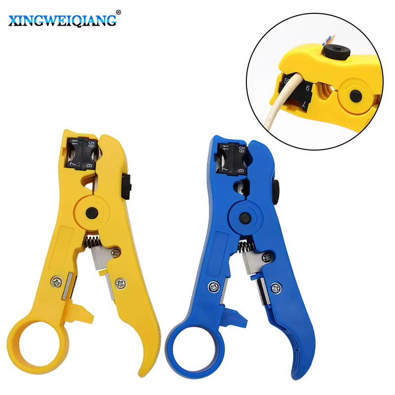 Pince à dénuder automatique, dénudeur de fil de câble Coaxial universel, outils de sertissage avec c