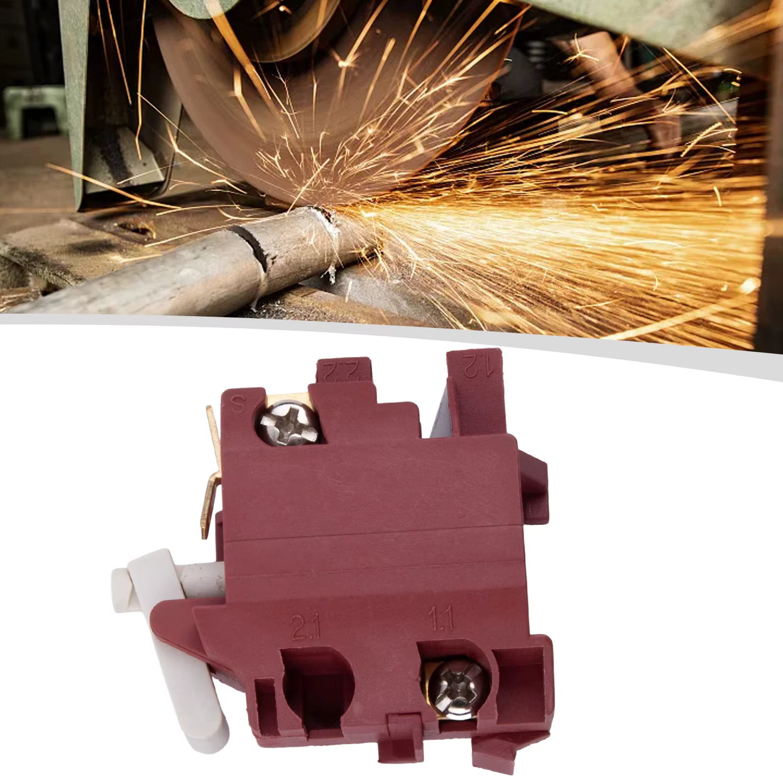 Interrupteur à bouton de meuleuse d'angle pour Bosch GWS7-125 PWS 6-115 PWS 500 550 600 710 GWS 7-12
