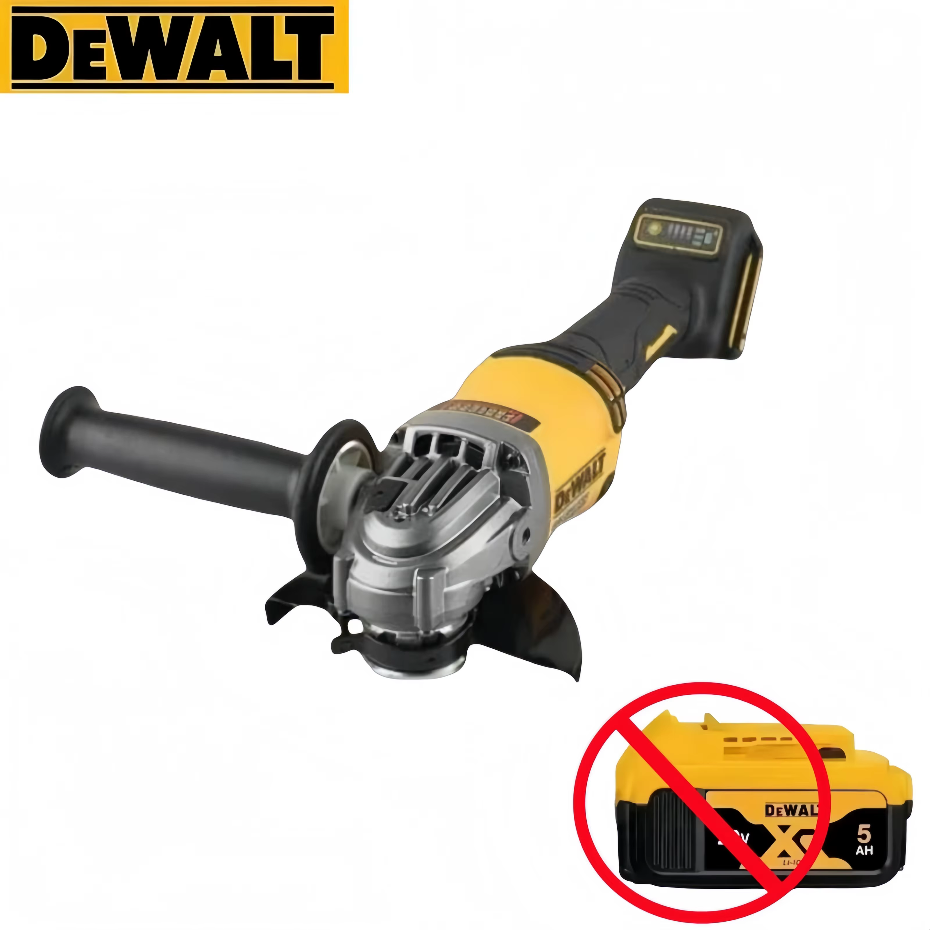 Meuleuse d'angle sans fil Dewalt 125 mm 9000 tr/min, machine de découpe sans balais, polisseuse à pe