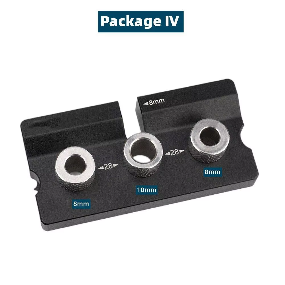 Gabarit de perçage pour bois, guide de perçage en aluminium, kit d'accessoires complet pour le brico