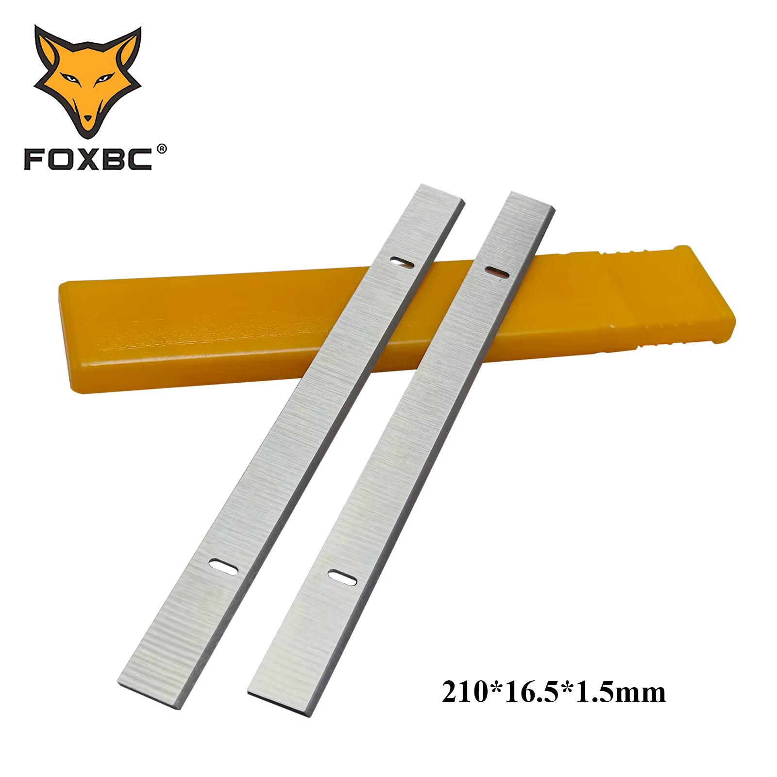 FOXBC 210mm x 16.5mm x 1.5mm lames de raboteuse HSS pour Einhell TH-SP 204,TC-SP 204 raboteuse 210mm