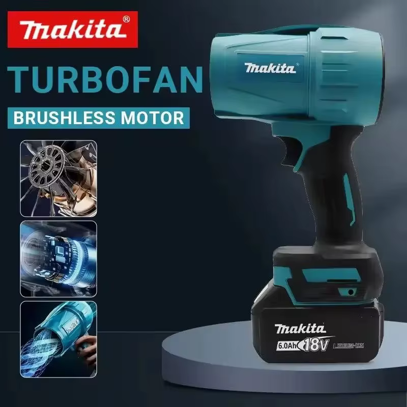 Souffleur à jet électrique portatif Makita 30000RPM sans balais haute puissance, turbo, pour neige, 