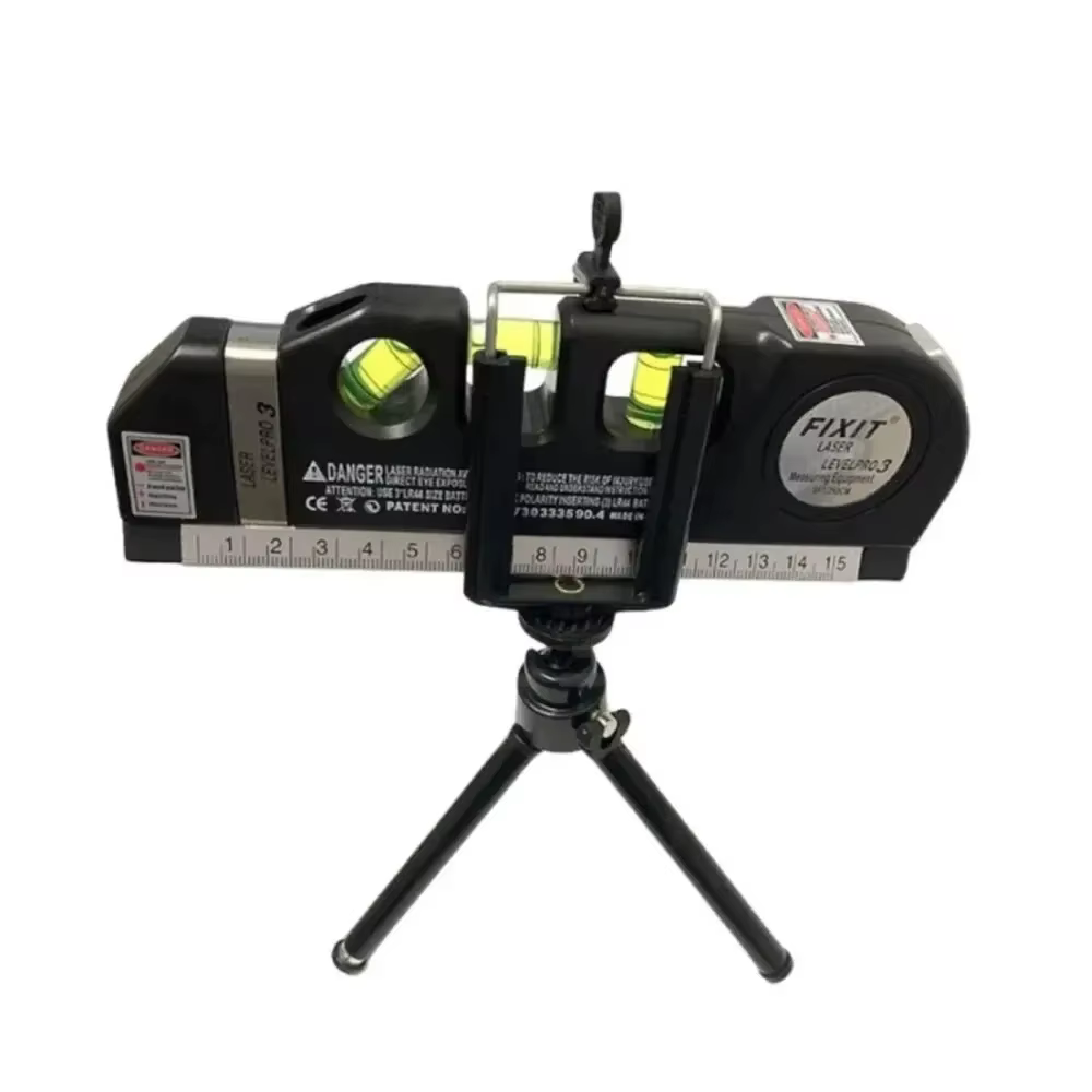 Outil de nivellement laser multifonctionnel, kit de niveau laser standard, ruban à mesurer laser à l