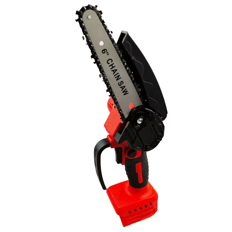 Mini tronçonneuse électrique sans fil de 6 pouces, pour le travail du bois, le jardin, outil électri