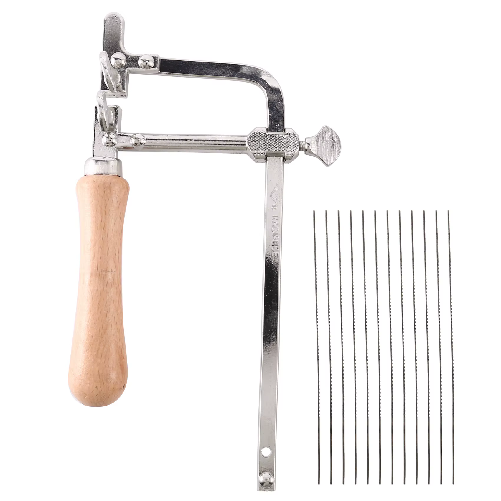 Nministériels d de scie réglable professionnel avec manche en bois, cadre de scie à bijoux, outils à
