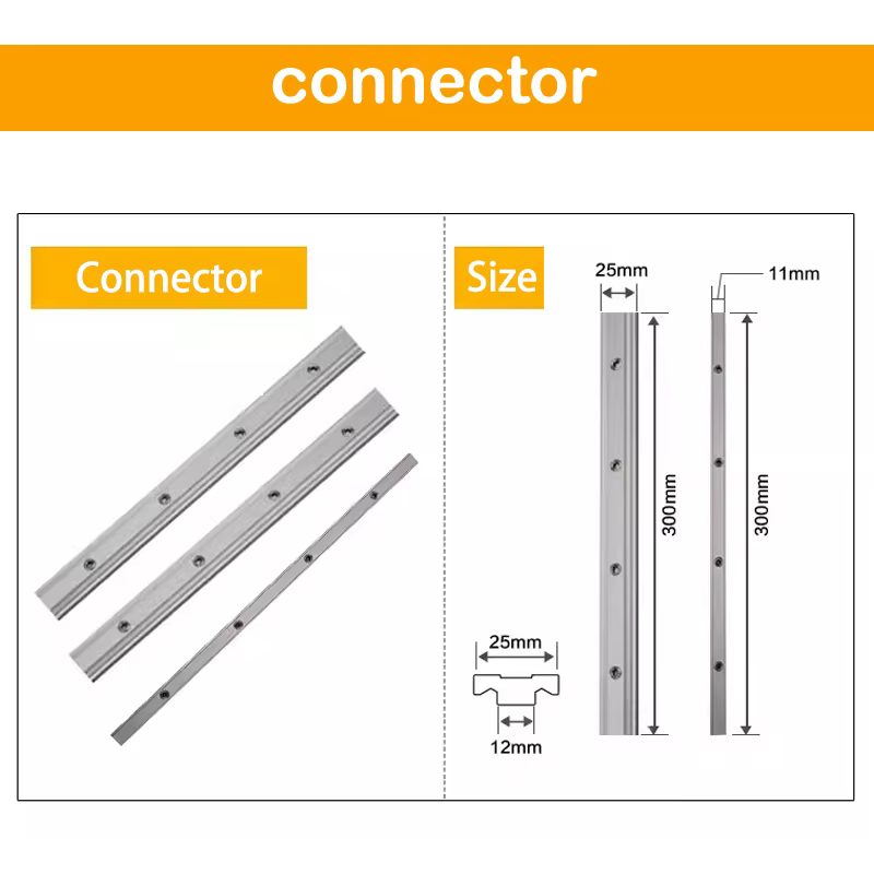 Accessoires pour scie circulaire, Rail de guidage, connecteur de Rail, Base de scie réglable, coupe 