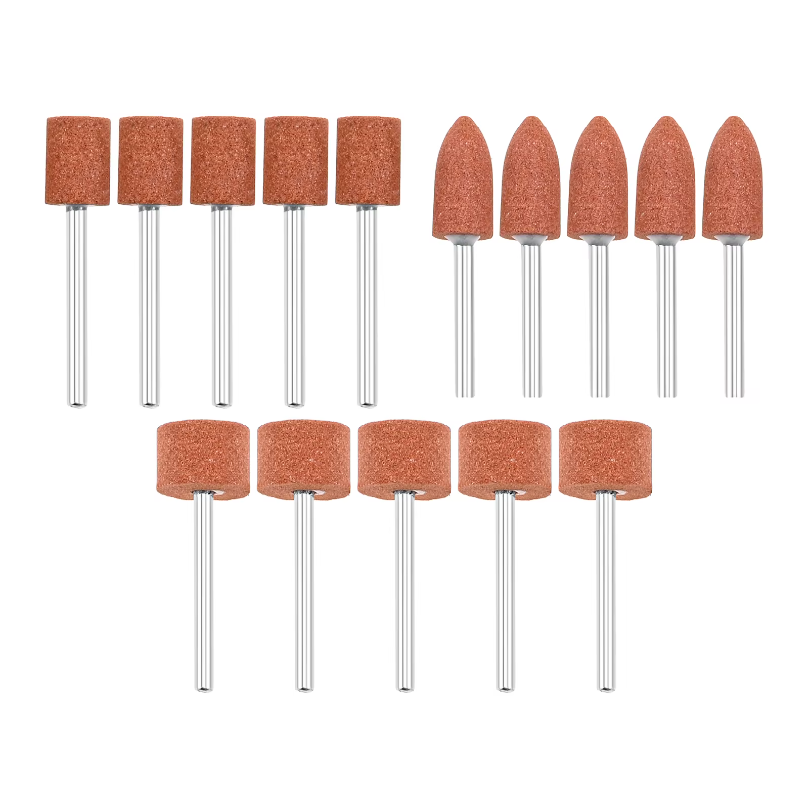 Mèches de ponçage avec tige de 1/8 "pour outil distant Dremel, affûtage et ébavurage, 15 pièces/ense
