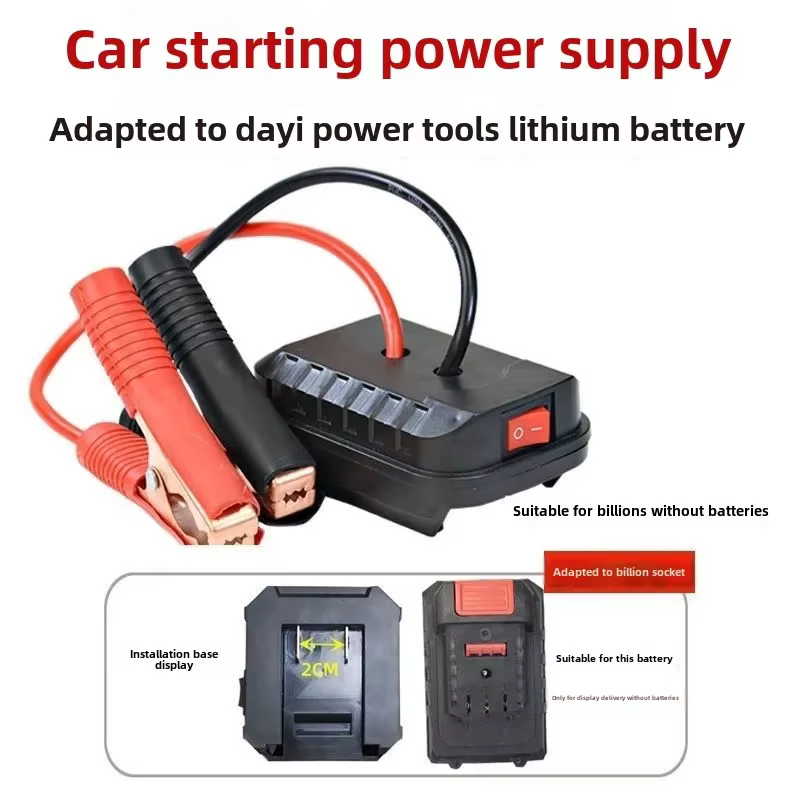 Adaptateur de chargeur de batterie multifonctionnel pour Makita, câble de démarrage pour batterie li