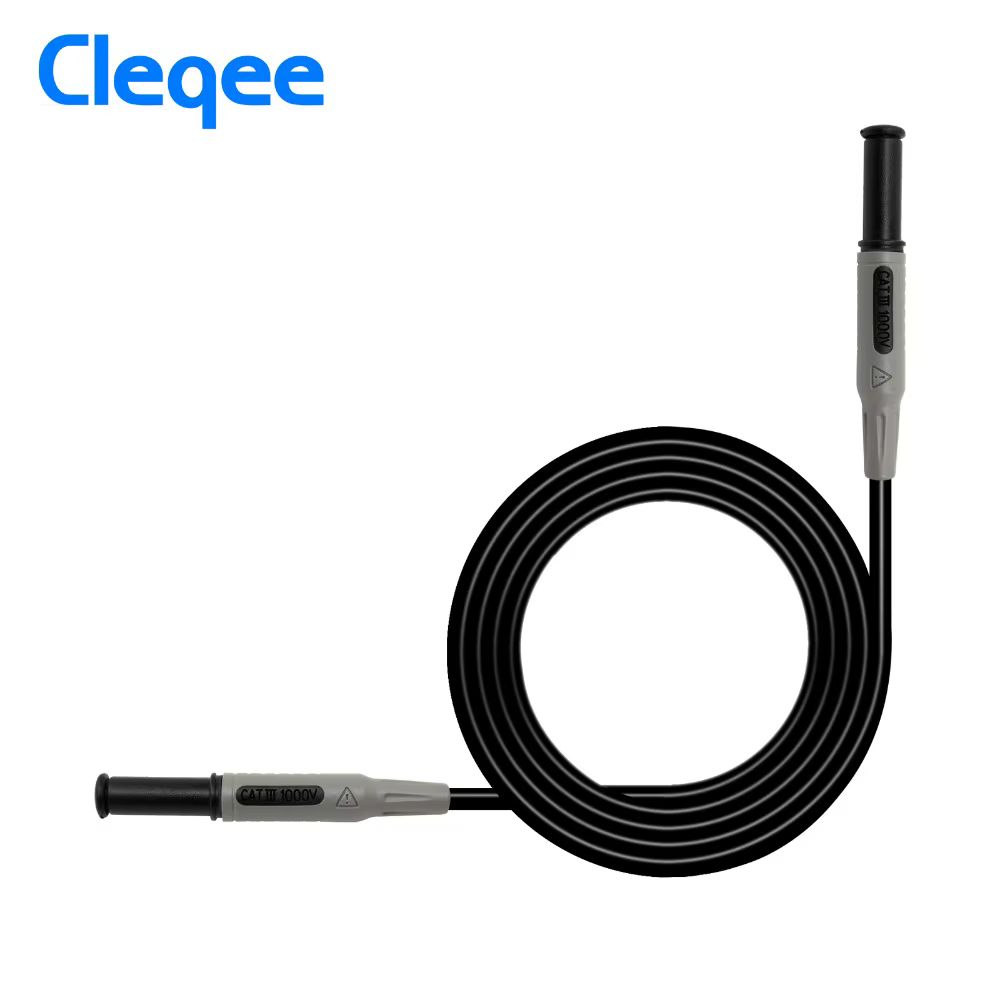 Cleqee P1032 p1033 câble de Test multimètre moulé par Injection 4mm ligne de Test de fiche banane câ